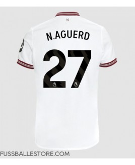 Günstige West Ham United Nayef Aguerd #27 Auswärtstrikot 2023-24 Kurzarm